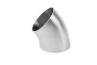 Kolanko 45° 85 x 2 mm R=90.0, 4404/316L, DIN 11852 BS / EN 10374 BS, krótki, R=90, satynowy, Ra 0,8 um, FD+, hartowane - Air-Com