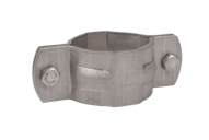 Uchwyt DN 125 127 - 131 mm 40 x 3y Za komplet OT74 z śrubami i nakrętkami, 4404/316L, Typ siodełkowy, DN 125, Reinforcement rib - Air-Com