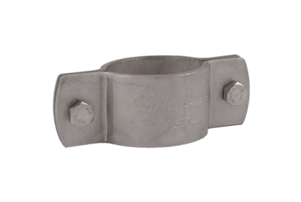 Uchwyt DN 40 48.3 mm 30 x 3y Za komplet OT74 z śrubami i nakrętkami, 4404/316L, Typ siodełkowy, DN 40 - Air-Com