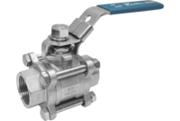 Zawór kulowy 3/8" / DN 10 3-częściowy, przelot pełny, końcówk, 316, PN63, DN 10, GW/GW BSP - Air-Com