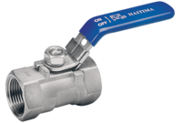 Zawór kulowy 1 1/2" / DN 40 1-częściowy, przelot zredukowany,, 316, PN63, DN 40, GW/GW BSP - Air-Com