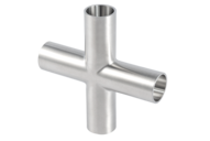 Krzyż długi WWWW 1/2" 12.7 x 1.65 mm, 316L, ASME BPE, DT-4.1.2-1 (DT-9C), 1/2", SF4, Ra max. 0,38 um - Air-Com
