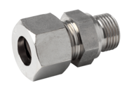 Przyłączka prosta 30 mm - 1", 1.4571, DIN2353 S, 1", gwint rurowy walcowy - Air-Com