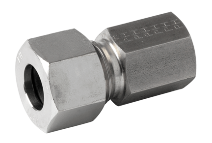 Złączka prosta nakrętna 20 mm - 3/4", 1.4571, DIN2353 S, 3/4, gwint rurowy walcowy - Air-Com