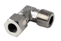 Przyłączka kolankowa 15 mm - 3/8", 1.4571, DIN2353 L, 3/8", gwint rurowy stożkowy - Air-Com