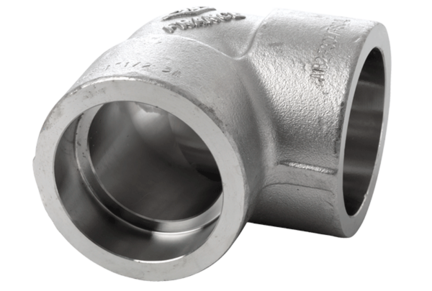 Kolanko 90° 1/4" SW, 304L, A182, B16.11, 3000#, SW - Air-Com
