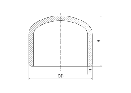 Dennica 12" SCH 10S 323.85 x 4.57 mm, 304/304L, ASTM A-403 WP-S, 12", bezszwowa - Air-Com