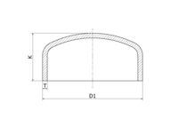 Dennica 63.5 x 1.6 mm, 4404/316L, ISO, polerowany - Air-Com