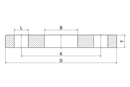 Kołnierz płaski DN200 / 204 mm, aluminiowy, Aluminium, DIN2642 PN10, TYP A, DN 200, blank - Air-Com