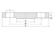Kołnierz zaślepiający ASTM 1", 304/304L, A-182 BL/RF , SF, 150 LBS - Air-Com