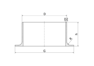 Kołnierze luźne typu stub-end, 304/304L, ASTM A-403 WP-S, bez szwu, 1 1/4" - Air-Com
