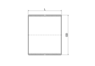 Nypel oba końce gwintowane 2" x 40 mm, 316L, BSP - Air-Com