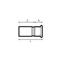 Reduktor 88.9mm x 76.1mm GZ/GW, 1.4404, 76,1 - Air-Com