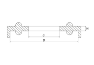 Uszczelka Clamp 51 mm K= 64.0, NBR, DS/SMS, K=64 - Air-Com