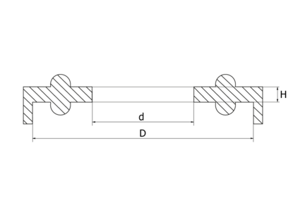 Uszczelka Clamp 76.1 mm K= 91.0, Silikon, DS/SMS, K=91 - Air-Com