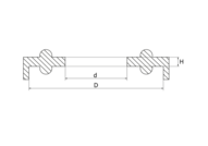 Uszczelka Clamp DN 80 K=106.0, PTFE, DIN, K=106 - Air-Com