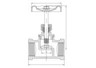 Zasuwa odcinająca 2" / DN 50, 316, PN16, DN 50, GW/GW BSP - Air-Com