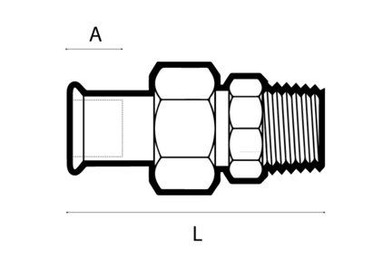 Złącze 54 mm x 2", 1.4404, 2" - Air-Com