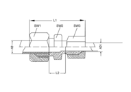 Złączka redukcyjna prosta 8 mm - 6 mm, 1.4571, DIN2353 L, 06 - Air-Com