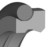 Zgarniacz podwójny AD61 2P 250X266X9,5 PT0098 (67082599) - Dichtomatik