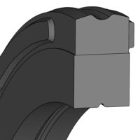 Uszczelniacz tłoka K84 2P 100X79X8,1 H10055 (67204757) - Dichtomatik
