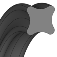 Xring 126,67X2,62 NBR (67127921) - Dichtomatik