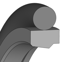 Uszczelniacze tłoczyska PTFE profil SPOR131 - Dichtomatik