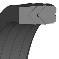 Zestawy uszczelnień hydraulicznych NBR profil KDS01 - Dichtomatik