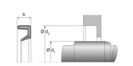 Simmering jednowargowy 40X55X5 NBR WAO (67039018) - Dichtomatik