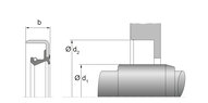 Simmering 30X72X7 NBR WBS (67026357) - Dichtomatik
