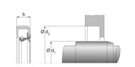 Simmering dwuwargowy 75X100X10 NBR WCS (67018128) - Dichtomatik