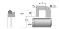Zgarniacz podwójny AD61 2P 70X82,2X8,1 PT0098 (67082575) - Dichtomatik