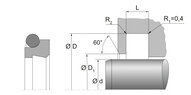 Zgarniacz podwójny AD60 2P 30X36,8X5 PT0098 (67082870) - Dichtomatik