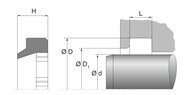 Zgarniacz AE40 55X65,6X5,3 NB9055 (67188089) - Dichtomatik