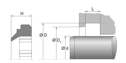 Zgarniacz AE47 150X162X5,5 PU9055 (67196989) - Dichtomatik