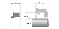 Zgarniacz AM43 50X60X7 FP9034 (67090784) - Dichtomatik