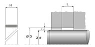 Pierścień prowadzący tłoka FRS05 35X40X9,7 HG0003 (67167659) - Dichtomatik