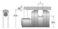 Uszczelniacz tłoka KPOR131 2P 280X256X8,1 PT00A2 (67191439) - Dichtomatik