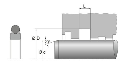 Uszczelniacz tłoczyska SPOR30 2P 24X31,3X3,2 PT0098 (67085886) - Dichtomatik