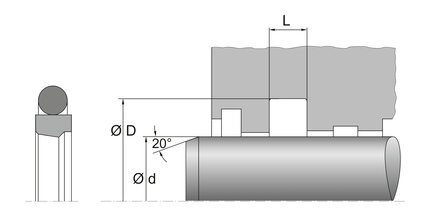 Uszczelniacz tłoczyska SPOR131 2P 65X80,1X6,3 PT00A2 (67191648) - Dichtomatik