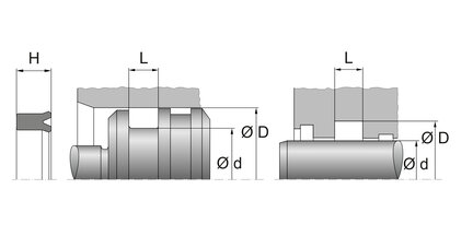 Uszczelniacz symetryczny N21 80X90X8 NB9055 (67188732) - Dichtomatik