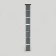 Wkład quick fix 4, poliester powlekany ptfe, śr. zewn. 216 mm × dł. 2000 mm, komora brudnego i czystego powietrza - Donaldson