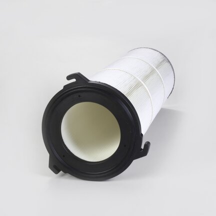 Wkład quick fix 3-zaczepowy, poliester, śr. zewn. 156 mm × dł. 1415 mm, komora brudnego i czystego powietrza - Donaldson