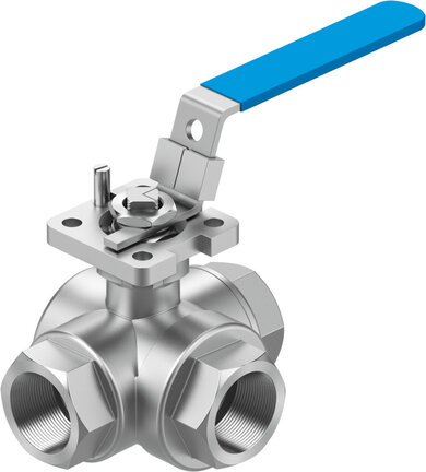 Zawór kulowy VZBE-1-T-63-F-3L-F05-M-V15V15 (8096947) serii VZBE - Festo