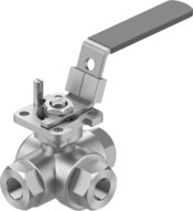 Zawór kulowy VZBE-3/8-T-63-F-3T-F04-M-V15V15 (8096952) serii VZBE - Festo