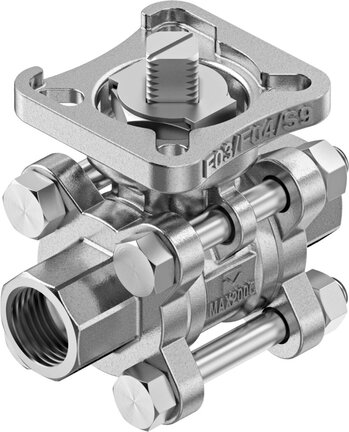 Zawór kulowy VZBE-1/4-WA-63-T-2-F0304-V15V15 (8089038) serii VZBE - Festo