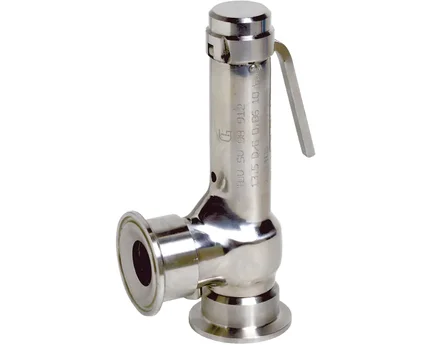 Zawór bezpieczeństwa z przyłączem Clamp, stal nierdzewna (2863CL7090), seria 2863 CL - Sectoriel