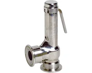 Zawór bezpieczeństwa z przyłączem Clamp, stal nierdzewna (2863CL7090), seria 2863 CL - Sectoriel