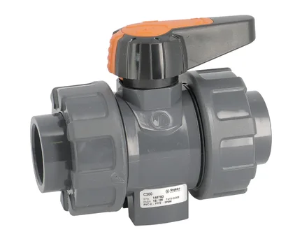 Zawór kulowy PN16 z uszczelnieniem FPM, PVC-U (5101AC010), seria C200 PVC - Sectoriel