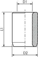 Bohrbuchse 9x12 - DIN 179, beidseitig abgerundet (Form B)